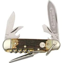 Boker 110182HH Camp Multi-Tools Knife With Stag Handle