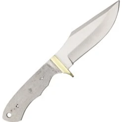 Blank 080 Clip Point Blade Knife With Fingergrooved Handle