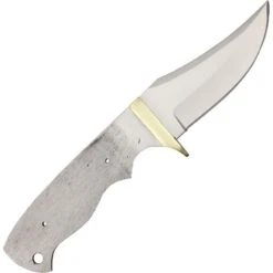Blank 083 Clip Point Blade Knife With Fingergrooved Handle