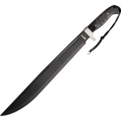 MTech 2008L Combat Machete With Black Wood Onlay Handle