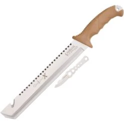 Camillus 19236 Camillus Carnivore X Machete Guthook Blade With Ergonomic Tan Zytel Handle