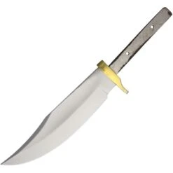 Blank 100 Fixed Blade Clip Point Skinner With Brass Finger Guard