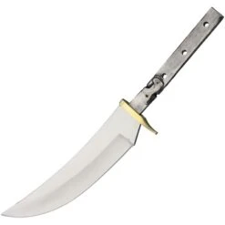 Blank 103 Fixed Blade Upswept Skinner With Brass Finger Guard