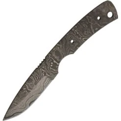Alabama Damascus Steel 046 Damascus Blade Knife With One Piece Damascus Steel Construction