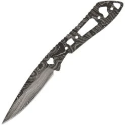 Alabama Damascus Steel 094 Damascus Blade Knife Heart Cut With One Piece Damascus Steel Construction