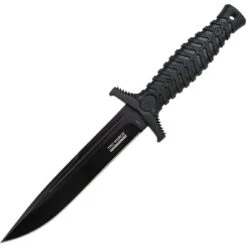 Tac Force EFIX014BK Evolution Fixed Blade Knife With Black Rubberized Nylon Handle