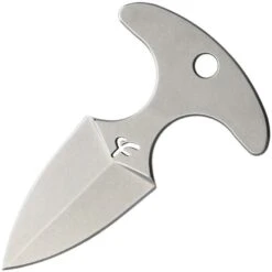 Fred Perrin DPUSHS Fred Perrin Knives Mini Push Dagger With Silver Stone Washed Construction